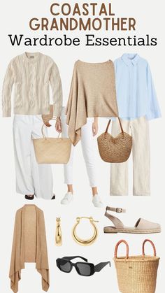 Casual Outfits Over 50, Coastal Wardrobe, Grandmother Clothes, Summer Casual Outfits, Curated Wardrobe, Casual Trendy Outfits, Coastal Elegance