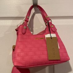 Bnwt Steve Madden Bcami Pink Crossbody Satchel Bag This Beautiful Barbie-Pink Crossbody Bag By Steve Madden Is So Versatile - Wear It As A Top-Handle, Or As A Crossbody Bag! Perfect For Shopping Trips Or Lunch Dates! Fast Next Day Shipping Smoke And Pet Free Pink Crossbody Bag, Satchel Bags, Steve Madden, Crossbody Bag, Satchel, Bag Lady, Pink, Women Shopping, How To Wear