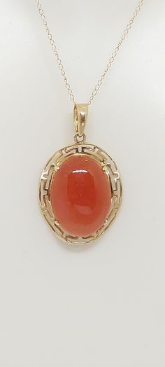 RED Jade 14k Yellow Gold Pendant. Red Jade 14k Yellow Gold 18 Inches Rope Chain. 14k Yellow Gold Oval Red Jade Pendant. Oval Jade LOVER. Product Info: -Stone: Red Jade. -Metal: 14k Yellow Gold. -Pendant Measures: 28 x 15mm. -Jade Measures: 15x10mm -Chain length: 18 Rope Inches. -Made in USA. -Nice Gift Box Included. Red Jade, Yellow Gold Pendants, Jade Pendant, Rope Chain, Chain Lengths, Gold Pendant, Pendant Necklaces, Jewelry Necklace Pendant, Jade