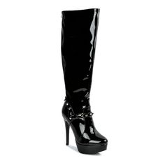 Take your style to new heights with these London Rag patent Stiletto women's knee-high boots.Click this FOOTWEAR GUIDE to find the perfect fit and more! Take your style to new heights with these London Rag patent Stiletto women's knee-high boots. Click this FOOTWEAR GUIDE to find the perfect fit and more! SHOE FEATURES High-shine faux patent leather Sleek stiletto heelSHOE CONSTRUCTION Synthetic upper Polyurethane lining TPR outsoleSHOE DETAILS Almond toe Zipper closure Padded footbed 5.31-in. h Winter Patent Leather Knee-high Heeled Boots, Edgy Fitted Patent Leather Boots, Trendy Patent Leather Knee-high Boots, Knee-high Patent Leather Heeled Boots For Night Out, Fitted Thigh High Patent Leather Boots, Elegant Patent Leather Platform Boots For Party, Elegant Fitted Patent Leather Platform Boots, Patent Leather Knee-high Boots With Round Toe For Party, Knee-high Patent Leather Boots For Night Out