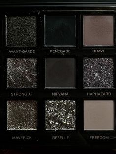 Black Eyeshadow Aesthetic, Eyeshadow Looks Black, Dark Glitter Aesthetic, Dark Eyeshadow Makeup, Black Eyeshadow Palette, Effy Stonem, Dark Eyeshadow, Black Eyeshadow