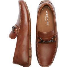 Brand New Great Leather Dress Shoes. Comfortable And Classy Black Loafers Men, Mens Sandals Fashion, Gents Shoes, Studded Loafers, Slip On Dress Shoes, Monk Strap Shoes, Leather Loafer Shoes, Brown Loafers, Guys Clothing Styles