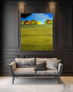 Whimsical Tree Paintings Maple Grove, Modern And Contemporary Art, Contemporary Art Gallery, Affordable Wall Art, Tree Painting, Room Lights, Floating Frame, Canvas Giclee, New Art