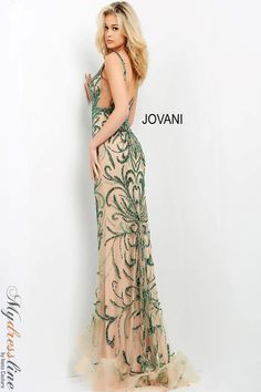 Jovani 60289 Amazing evening dress at a fraction of the price! Embellished Belt, Beaded Prom Dress, Floor Length Skirt, Grand Entrance, Plunging Neckline, Low Back, Mermaid Formal Dress, Evening Dress, Entrance