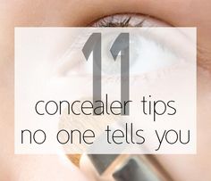 Did you know all of these tips for using concealer? From the right way to blend to applying your concealer correctly under your eyes, you want these hacks! Concealer Tips, Undereye Concealer, Using Concealer, Best Concealer, Under Eye Concealer, Love Makeup, All Things Beauty, Up Girl, Hair Skin