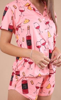 Sleepwear Fashion, Leisure Wear, Floral Tops, Hello Kitty, Pajamas, Kitty, Women's Top, How To Wear