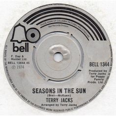 a label for the album seasons in the sun by jerry jacks, featuring an image of