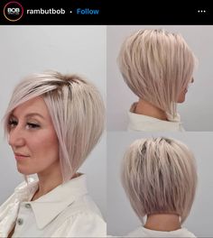 Hairstyles For Round Face, Angled Bob Haircuts, Short Hair Hairstyles, Tapered Haircut, Stacked Bob Haircut, Bob Hairstyles For Thick, Beautiful Haircuts, Chin Length Hair