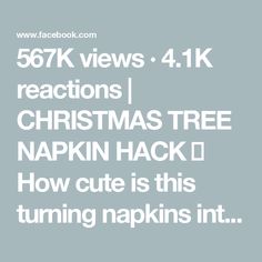 567K views · 4.1K reactions | CHRISTMAS TREE NAPKIN HACK 🎄 How cute is this turning napkins into trees and then writing everyone’s name in the star!! One of my favorite ideas ever!!! 🎄 | At Home With Shannon Tree Napkin, Christmas Tree Napkins, Christmas Decor, Turning, Napkins, Christmas Decorations, Trees, Christmas Tree, Turn Ons