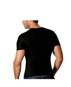 Big and tall Compression Short Sleeve V-neck for men will firm and tone the upper torso, support the lower back and make you look slimmer. Say goodbye to love handles and unwanted bulging in the mid-section. Wear it as a base layer, outerwear or to the gym. Black V-neck Moisture-wicking T-shirt, Compression Short Sleeve Top In Solid Color, Fitted V-neck T-shirt For Workout, Sporty Fitted V-neck T-shirt, Black Fitted V-neck Activewear, Black Moisture-wicking V-neck T-shirt, Black V-neck T-shirt With Moisture-wicking, Fitted V-neck Moisture-wicking T-shirt, Black V-neck Top With Moisture-wicking