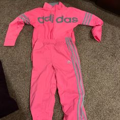 Brand New Never Worn Adidas Pink Playwear Sets, Pink Adidas Cotton Set, Adidas Pink Cotton Sets, Adidas Pink Long Sleeve Sets, Pink Cotton Adidas Sets, Adidas Casual Sportswear Sets, Casual Adidas Sets For Spring, Pink Winter Sports Sets, Adidas Pink Sets For Spring