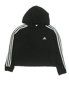 Adidas Pullover Hoodie Size: Medium Tops - used. 53% COTTON, 36% POLYESTER, 11% RAYON | Adidas Pullover Hoodie: Black Tops - Size Medium Adidas Pullover, Black Pullover, Adidas Black, Girl Top, Black Adidas, Handbags For Women, Pullover Hoodie, Adidas, Size Medium