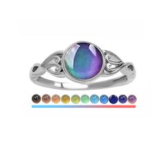 PRICES MAY VARY. ❤Amazing Color Change Rings: Mood Stone Changes Colors With Your Body Temperature And Reveals Your Inner Emotions. ❤Sturdy Material: The mood rings are made of beautiful jewelers and alloy, nickel free, hypoallergenic, lightweight, durable and not easy to break, can be applied for a long time ❤Widely Application: these mood rings can be applied to Halloween, theme parties, custom props and so on and they’re also good as presents for both boys and girls who will be pleased by the Multicolor Hypoallergenic Rings For Gifts, Adjustable Iridescent Rings, Color Changing Ring, Mood Rings, Funky Rings, Mood Stone, Mood Ring, Theme Parties, Halloween Theme