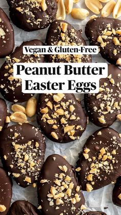 vegan and gluten - free peanut butter easter eggs