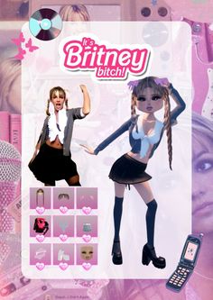 Brittney Spears Outfit Iconic, Dti Favorite Singer Idea, Dti Fav Singer, Y2k Dti Outfit, Dti Gyaru, Roblox Dress, Dti Hacks, Cute Date Ideas, Dti Fits