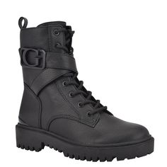 PRICES MAY VARY. made in usa or imported synthetic sole "boot opening measures approximately 9.05" around" man-made upper material Closure type: Zipper Shoes Boots Combat, Rubber Sole Boots, Combat Boots Black, Combat Style, Womens Combat Boots, Combat Boot, Cool Boots, Black Booties, Signature Logo