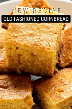 old - fashioned cornbread is the perfect dessert to make for dinner or as a side dish