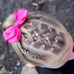 Hairstyles For Preschoolers, Elastic Hairstyles For Kids, Lattice Braid, Preschool Hairstyles, Halloween Hairstyles For Kids, Baby Girl Hairstyles Curly, Daughter Hairstyles