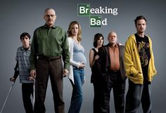 an autographed photo of the cast of breaking bad