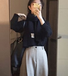 Cozy Fashion, Minimal Fashion, Asian Fashion, Fashion Classy, Cute Fashion