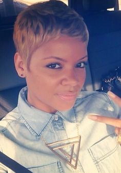 Pixie:~) #blackwomen #hairstyle Hairstyle For Black Women, The Good Wife, I Ready, Haute Hair, Sassy Hair, Short Pixie Cut, Cute Hairstyles For Short Hair, Short Haircut