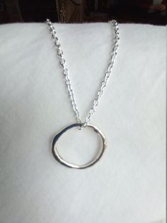 Circular pendant/Circular necklace/Antique silver pendant/Silver cable chain/Very light to wear Silver Open Circle Necklace, Silver Necklace With Adjustable Open Circle Chain, Silver Circle Sterling Silver Charm Necklace, Silver Circle Charm Necklace In Sterling Silver, Minimalist Silver Charm Necklaces With Large Pendant, Silver Sterling Silver Circle Charm Necklace, Minimalist Silver Charm Necklace With Large Pendant, Silver Circle Charm Necklace With Adjustable Chain, Sterling Silver Circular Necklace With Large Pendant