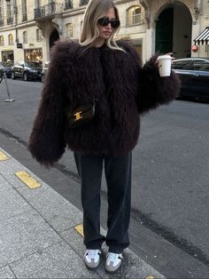 you can find more outfit ideas in my account | style,outfits,fashion,fur,bronw fur coat,style,ng fur coat,black jeans,adidas samba shoes,styleing sambas,celine bag,styleing bag,outfits,fashon,fall,fall outfits,outfits for fall Brown Fur Coat Outfit, Outfits With Fur Coats, Black Fur Coat Outfit, Marine Diet, Fur Jacket Outfit, Artist Hue, Fur Outfit, Fur Coat Outfit, Black Fur Coat