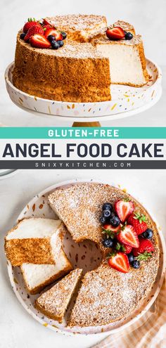 The dessert to make at home today! This gluten-free cake is just in time for your sweet food craving. Light, fluffy, and moist with a hint of vanilla, this gluten-free angel food cake recipe is the BEST. Save this pin! Tapioca Cake, Gluten Free Angel Food Cake, Dessert To Make