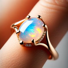 Antique Opal Ring, Princess Warrior, Ethiopian Opal Jewelry, Magic Items, Ethiopian Opal Ring, Princess Ring, Fire Opal Ring, Engagement Rings Opal, Deco Floral