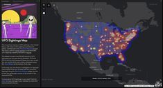 an interactive map shows where the internet is located in the united states and what it looks like