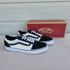 Vans Ward Retro S/C Marshmallow Black Suede Canvas Skate Shoes Men Sz 11.5. Brand New In Box. Measures 12 3/16 Inches Heel To Toe. Smoke-Free. Vans Black, Vans Off The Wall, Mens Vans, E Bay, Shoes Men, Skate Shoes, Vans Shoes, Mens Shoes Sneakers, Black Suede