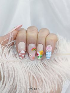 These are the BEST pastel Coachella nails ideas and other pastel festival nails summer acrylic! If you’re looking for the cutest festival nail designs, such as festival nails Coachella, music festival nails acrylic almond, colorful festival nail art designs, pastel French tip nails, or any other festival nail ideas for 2022, then this is the post that you’ll want to check out! Nail Art Designs Pastel, Pastel French Tip Nails, Pastel French Tip