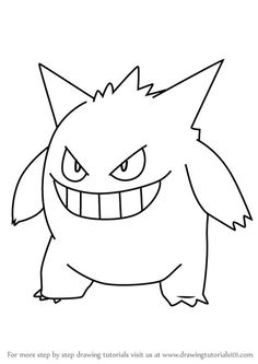 an image of a cartoon character with big eyes and large teeth, outlined in black and white