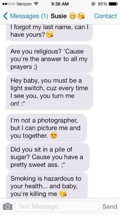 two texts that have been written to someone on their cell phones, one is telling the other