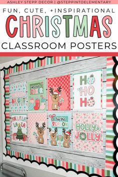 Bring on the Christmas Season with these fun, vibrant, and adorable Cutesy Christmas Classroom Posters. Decorate a bulletin board or a wall in your classroom quickly and easily with this set of Cutesy Christmas posters! Christmas Posters, Bulletin Board Decor, Christmas Poster, Inspirational Posters, Board Ideas, Winter Theme