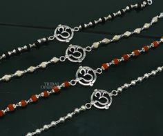 Metal-925 sterling silver. Item type-Rakhi Bracelet. Length-6 inches.to 9 inches (select you size from option ) Weight-6.500 grams.(weight will be vary as per length) Center piece size-2.1 cm beads size-5 mm approx. Stamped-925. Thank You and Happy Shopping! Silver Bracelet For Puja And Festivals, Symbolic Sterling Silver Bracelets For Festivals, Sterling Silver Bracelets For Festivals, Adjustable Sterling Silver Spiritual Bracelet For Festivals, Adjustable Spiritual Sterling Silver Bracelet For Festivals, Traditional White Sterling Silver Bracelets, Sterling Silver Beads Jewelry For Puja, Sterling Silver Beaded Jewelry For Puja, Sterling Silver Jewelry With Silver Beads For Puja