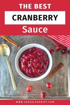 This is the best homemade cranberry sauce recipe! This cranberry sauce with apple cider is easy to make and delicious, using just 4 ingredients and comes together in under 15 minutes. The best holiday side dish recipe, this cranberry sauce is perfect for Thanksgiving and Christmas. The best recipe for homemade cranberry sauce with apple cider. www.casualfoodist.com Make Cranberry Sauce, Maple Cranberry Sauce, Sugar Free Cranberry Sauce, Cranberry Apple Sauce, Cranberry Sauce Thanksgiving, Best Cranberry Sauce, Canned Cranberry Sauce, Homemade Cranberry Sauce, Cranberry Sauce Recipe