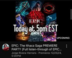 #premiereparty #ithacasaga #epicthemusical