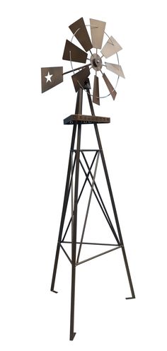 Rustic Star Windmill - Windmill Homemade Windmill, Sprawling Ranch, Farmhouse Printables, Windmill Decor, Metal Windmill, Metal Flag, Star Cut Out, Pump House, Home Building Tips