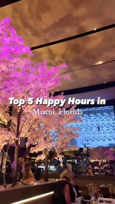 the top 5 happy hours in miami, florisa is on display at this restaurant