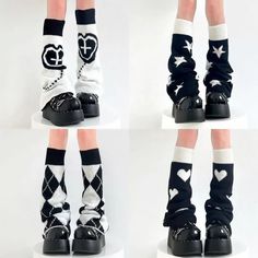 SPECIFICATIONS Material: PolyesterMaterial: AcrylicGender: WOMENItem Type: Leg WarmersName: AB Star Knitted Leg Warmerspackage: 1*pair of leg warmersSize: ONE SIZEUse for: new year's gift,boots socks,cosplay,y2k,lolita,Japanese JK,Material: Acrylic fiberColor: White+blackstyle: Jk lolita,Japanese,y2k,Harajuku Item Type: AB Star Knitted Leg Warmers Material: Acrylic + Wool Size: One Size Fits Most : Women Shoe US 5 ~ 8 / EU 36 ~ 39 / UK 2.5 ~ 5.5 / Asian 220 ~ 250Color: Brown Package List: 1 * pa Harajuku Style Socks For Winter Stocking Stuffers, Y2k Style Black Leg Warmers For Winter, White Leg Warmers For Cosplay And Winter, White Harajuku Socks For Winter, White Harajuku Style Winter Socks, Harajuku Style Black Winter Socks, Trendy Winter Knee-high Socks For Streetwear, Trendy Knee-high Winter Socks For Streetwear, Knee-high Socks For Cosplay And Winter