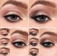 Smokey Eyeshadow Tutorial, Eye Shadow Tutorial, Shadow Tutorial, Gorgeous Wedding Makeup, Bronze Eyeshadow, Smokey Eyeshadow, Lots Of Makeup, Eye Makeup Art