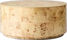 a round wooden table with holes in the top and wood grains all over it