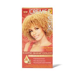 Exotic Shine Ginger Blonde Permanent Hair Color Ginger Blonde, Jamaican Mango And Lime, Creme Of Nature, Wine Hair, Hair Crimper, Ginger Hair Color, Men Hair Color