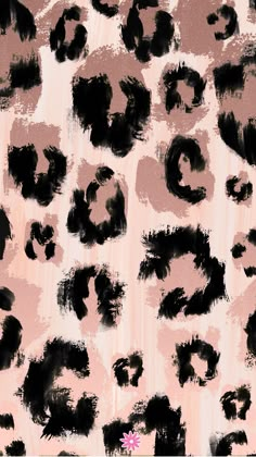 black and pink leopard print fabric