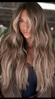 Level 5 Hair Color With Highlights, Pumpkin Spice Balayage, Level 5 Hair, Ash Blonde Hair Balayage, Fall Hair Color Ideas, Brown Hair Inspo, Bronde Hair, Brunette Hair With Highlights, Dirty Blonde Hair