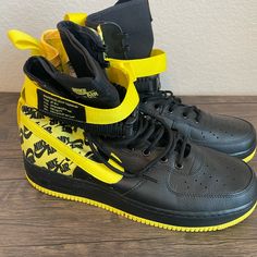 Nike Air Force 1 High Top Sneakers “Black Dynamic Yellow” Men’s Size 13 Excellent Condition Comes From A Smoke Free/Pet Free Home Ships Next Day From Dallas, Tx Air Force 1 High Top, Air Force 1 High Tops, Shoes Nike Air Force, Nike Air Force 1 High, Air Force 1 High, Shoes Nike Air, Yellow Shop, Nike Air Force 1, Air Force 1