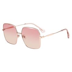 Introducing the Bermuda Oversized Square Sunglasses, a tribute to the exotic allure of Bermuda. These sunglasses are a masterpiece in two captivating colors: Glacier, reminiscent of the cool, serene waters of Bermuda, and Pink Swizzle, inspired by the island's famous rum swizzle. Each color offers a unique gradient that enhances the sunglasses' charm.

Fitting comfortably on Round and Oval face shapes, these sunglasses are designed with a stylish gold frame that adds a touch of class to any outfit. The large 60-16-148 measurements ensure a bold statement look, while the high-quality construction promises durability and comfort.


    Fits Round and Oval face shapes.

    Colors available: Glacier (cool Bermuda-blue gradient) and Pink Swizzle (inspired by Bermuda's rum swizzle).

    Gold f Rimless Shield Sunglasses For Beach With Uv Protection, Rimless Tinted Shield Sunglasses For Beach, Beach Shield Sunglasses With Uva Protection And Glass Material, Glass Shield Sunglasses With Uva Protection For Beach, Beach Aviator Sunglasses With Glass Lenses, Square Frame Aviator Sunglasses With Gradient Lenses For Beach, Chic Polarized Aviator Sunglasses For Beach, Chic Aviator Sunglasses With Polarized Lenses For Beach, Chic Aviator Sunglasses With Mirrored Lenses For Beach