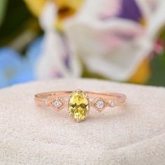 Description : Yellow Sapphire Engagement Ring, Vintage Yellow Sapphire Diamond Ring For Women, Dainty Gold Ring, Minimalist Ring, International Womens Day Diamond : 0.06 CT. F / SI (4 piece) Natural Yellow Sapphire : 0.40 CT. (1 piece) Gram 2.01 (It may differ depending on the ring size) Product Code: MR0011617-YSP This product belongs to Tilya Jewelery private collection . You can browse our store for other special collection products. All of our products are stamped and made of solid gold . Al Classic Yellow Sapphire Promise Ring, Fine Jewelry Yellow Sapphire Ring Gift, Elegant Yellow Sapphire Gift Ring, Yellow Sapphire Ring Jewelry Gift, Yellow Sapphire Ring Gift, Yellow Sapphire Ring Engagement, Vintage Engagement Rings Sapphire, Dainty Gold Rings, Sapphire Diamond Ring