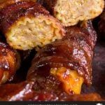 there are many different types of food on this plate, including meatballs and cornbreads